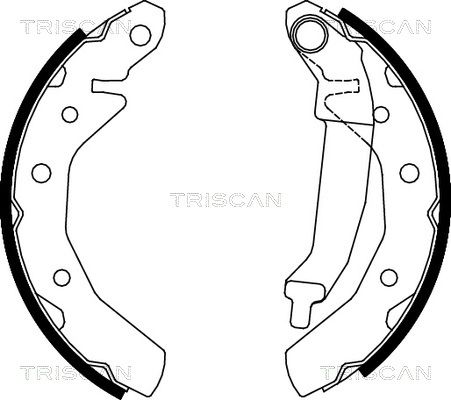 TRISCAN Комплект тормозных колодок 8100 21610