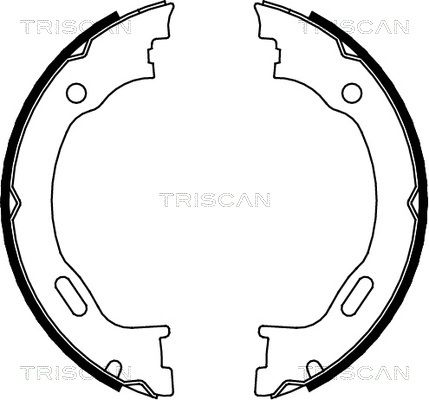 TRISCAN Piduriklotside komplekt,seisupidur 8100 23028