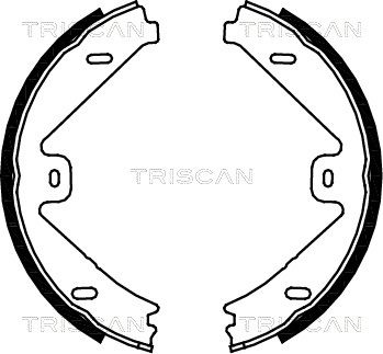 TRISCAN Piduriklotside komplekt,seisupidur 8100 23033