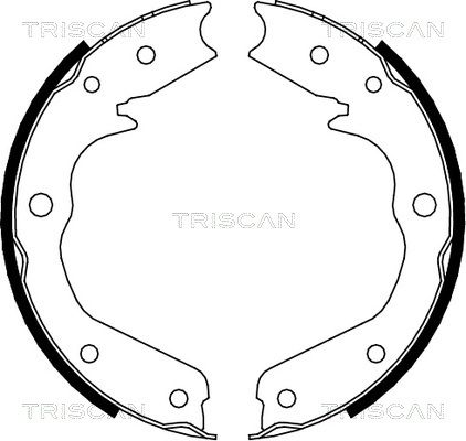 TRISCAN Комплект тормозных колодок, стояночная тормозная с 8100 24002