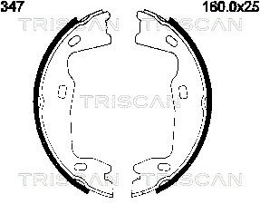 TRISCAN Piduriklotside komplekt,seisupidur 8100 24347