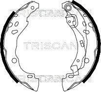 TRISCAN Комплект тормозных колодок 8100 25001