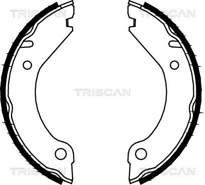 TRISCAN Комплект тормозных колодок, стояночная тормозная с 8100 27277
