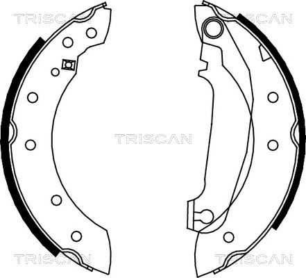 TRISCAN Комплект тормозных колодок 8100 27516