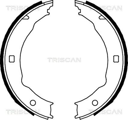 TRISCAN Piduriklotside komplekt,seisupidur 8100 28050