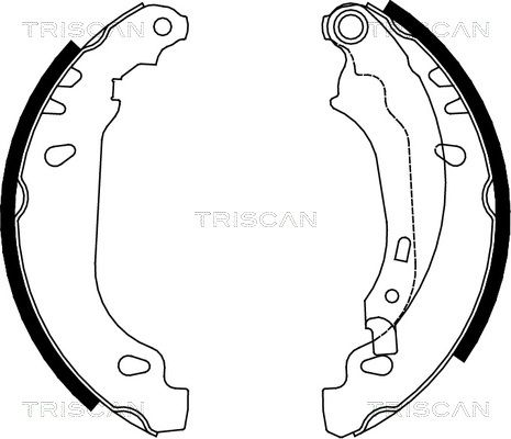 TRISCAN Комплект тормозных колодок 8100 28636