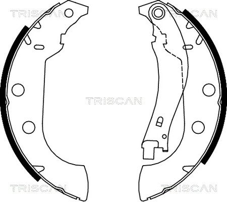 TRISCAN Комплект тормозных колодок 8100 28642