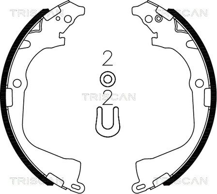 TRISCAN Комплект тормозных колодок 8100 29003