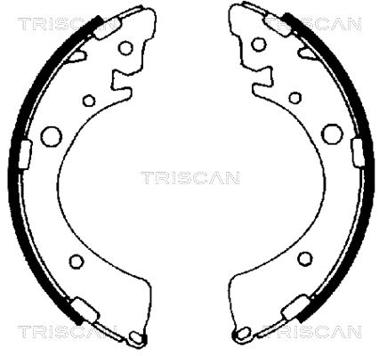 TRISCAN Piduriklotside komplekt,seisupidur 8100 40441