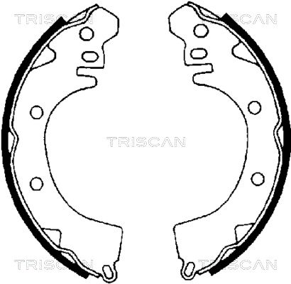 TRISCAN Комплект тормозных колодок