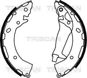 TRISCAN Комплект тормозных колодок 8100 43014