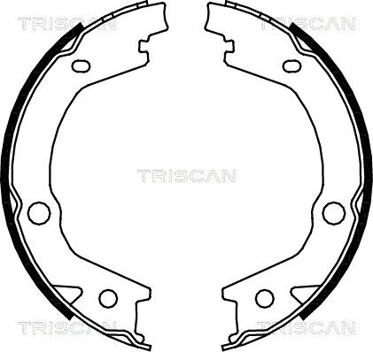 TRISCAN Piduriklotside komplekt,seisupidur 8100 43020
