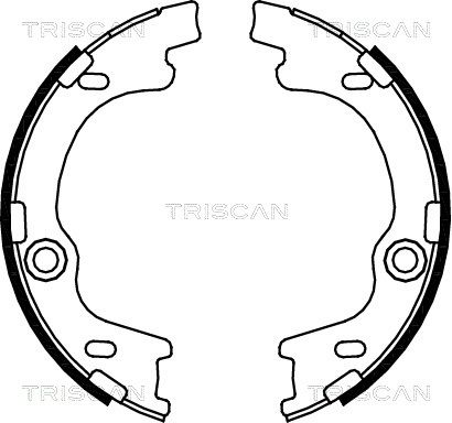TRISCAN Piduriklotside komplekt,seisupidur 8100 43021