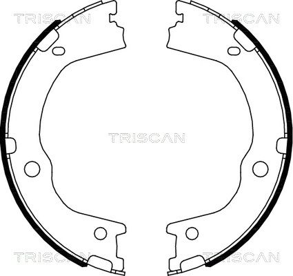 TRISCAN Piduriklotside komplekt,seisupidur 8100 43027