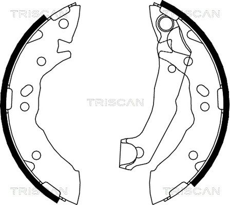 TRISCAN Комплект тормозных колодок 8100 43627