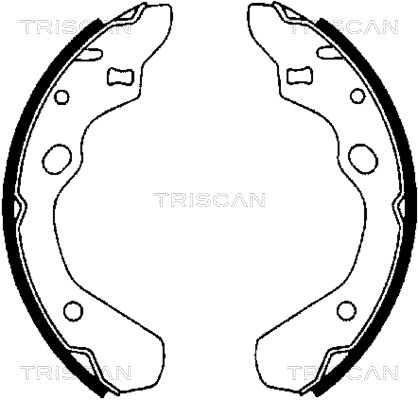 TRISCAN Комплект тормозных колодок 8100 50500