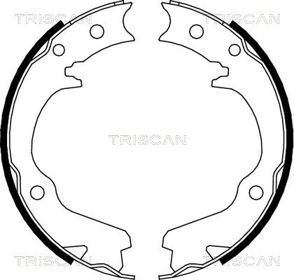 TRISCAN Piduriklotside komplekt,seisupidur 8100 68001