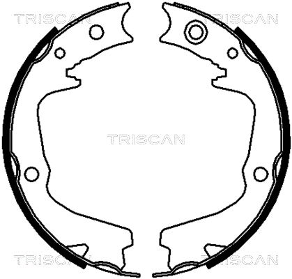 TRISCAN Комплект тормозных колодок 8100 68002