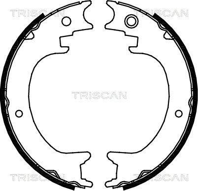 TRISCAN Комплект тормозных колодок, стояночная тормозная с 8100 68004