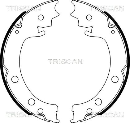 TRISCAN Piduriklotside komplekt,seisupidur 8100 69006