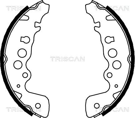 TRISCAN Комплект тормозных колодок 8100 69608