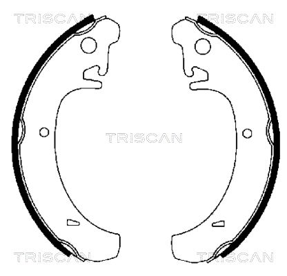 TRISCAN Комплект тормозных колодок 8100 70442