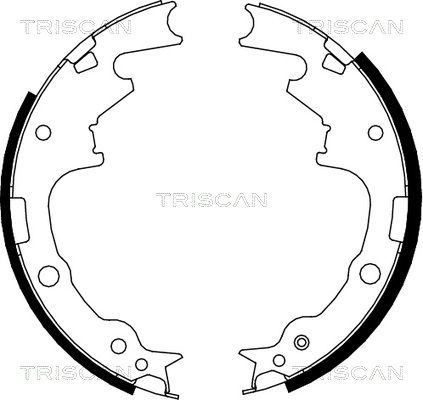 TRISCAN Комплект тормозных колодок 8100 80004