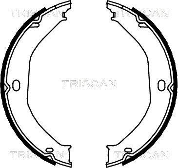 TRISCAN Piduriklotside komplekt,seisupidur 8100 80008