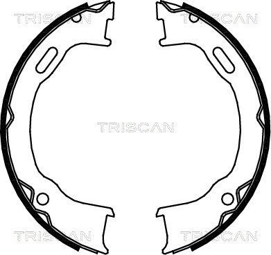 TRISCAN Piduriklotside komplekt,seisupidur 8100 80012