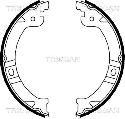 TRISCAN Piduriklotside komplekt,seisupidur 8100 80015