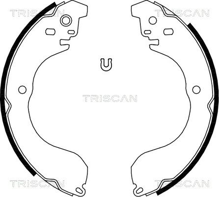 TRISCAN Комплект тормозных колодок 8100 80017