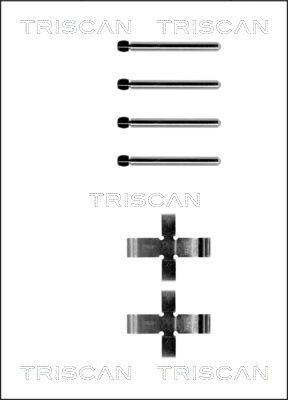 TRISCAN Комплектующие, колодки дискового тормоза 8105 101141