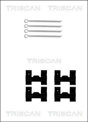 TRISCAN Lisakomplekt, ketaspiduriklotsid 8105 101329