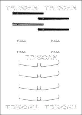 TRISCAN Lisakomplekt, ketaspiduriklotsid 8105 101456