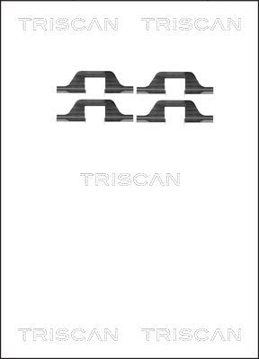 TRISCAN Комплектующие, колодки дискового тормоза 8105 101591