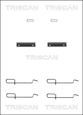 TRISCAN Комплектующие, колодки дискового тормоза 8105 101592