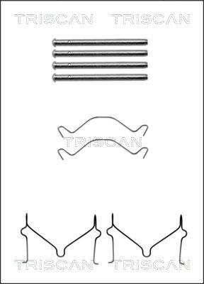 TRISCAN Lisakomplekt, ketaspiduriklotsid 8105 101604