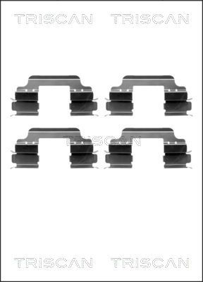 TRISCAN Комплектующие, колодки дискового тормоза 8105 101635