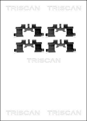 TRISCAN Комплектующие, колодки дискового тормоза 8105 101641