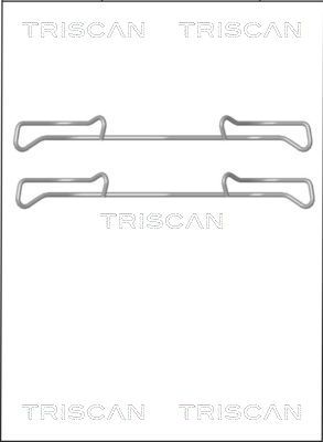 TRISCAN Комплектующие, колодки дискового тормоза 8105 101642