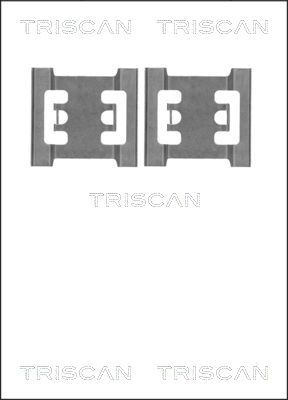 TRISCAN Lisakomplekt, ketaspiduriklotsid 8105 101643
