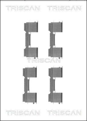 TRISCAN Lisakomplekt, ketaspiduriklotsid 8105 101650