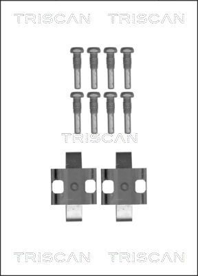 TRISCAN Lisakomplekt, ketaspiduriklotsid 8105 111625