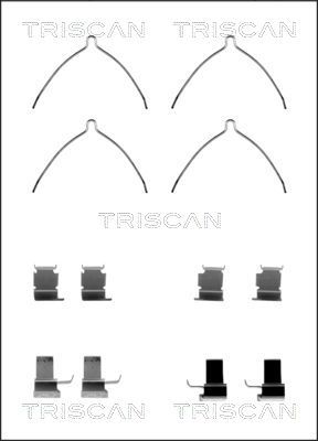 TRISCAN Lisakomplekt, ketaspiduriklotsid 8105 131629