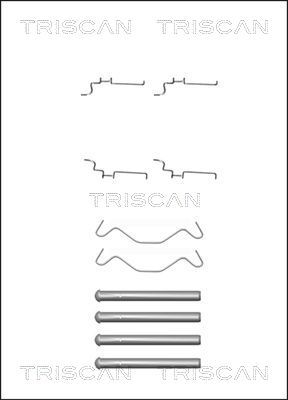 TRISCAN Комплектующие, колодки дискового тормоза 8105 131638