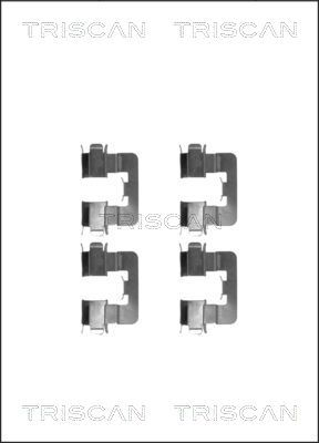 TRISCAN Lisakomplekt, ketaspiduriklotsid 8105 131641