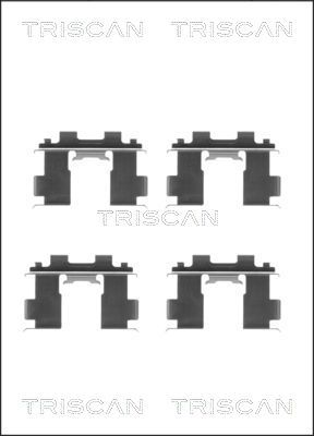 TRISCAN Lisakomplekt, ketaspiduriklotsid 8105 141590