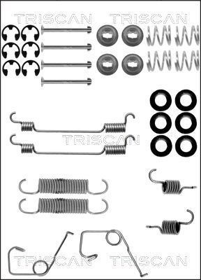 TRISCAN Lisakomplekt, Piduriklotsid 8105 162579