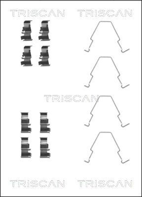 TRISCAN Комплектующие, колодки дискового тормоза 8105 181002