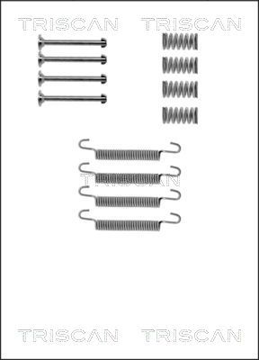 TRISCAN Lisakomplekt, seisupiduriklotsid 8105 242536